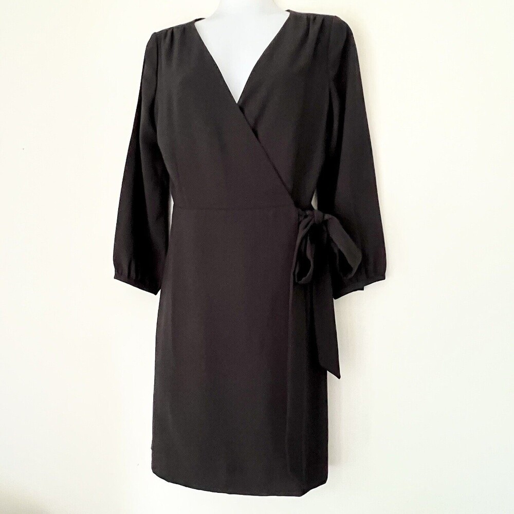 J.Crew Dress Womens Size 2 Wrap Tie Sash Lined Polyester Style H6292